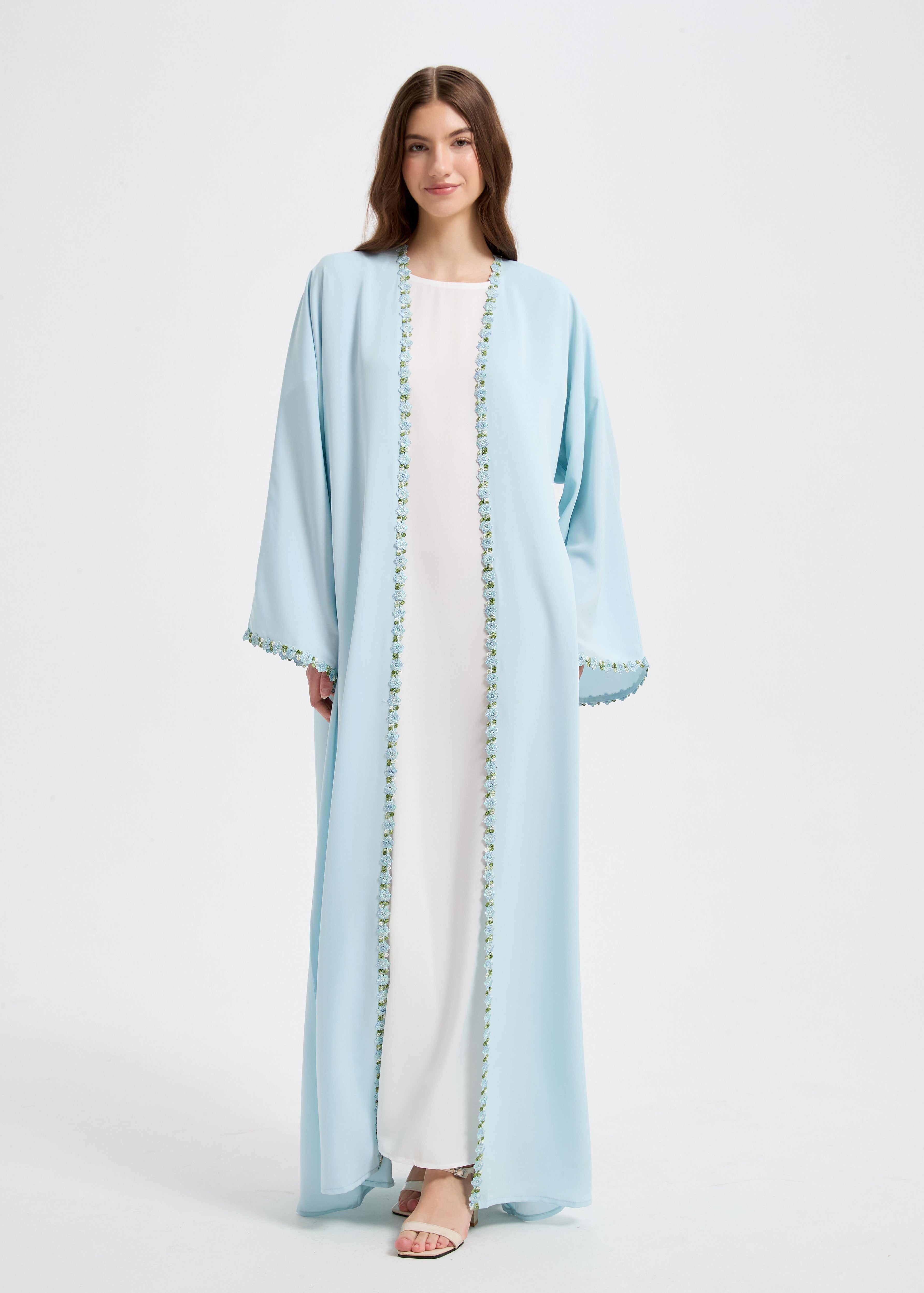 Soraya Abaya Set - Sky Blue