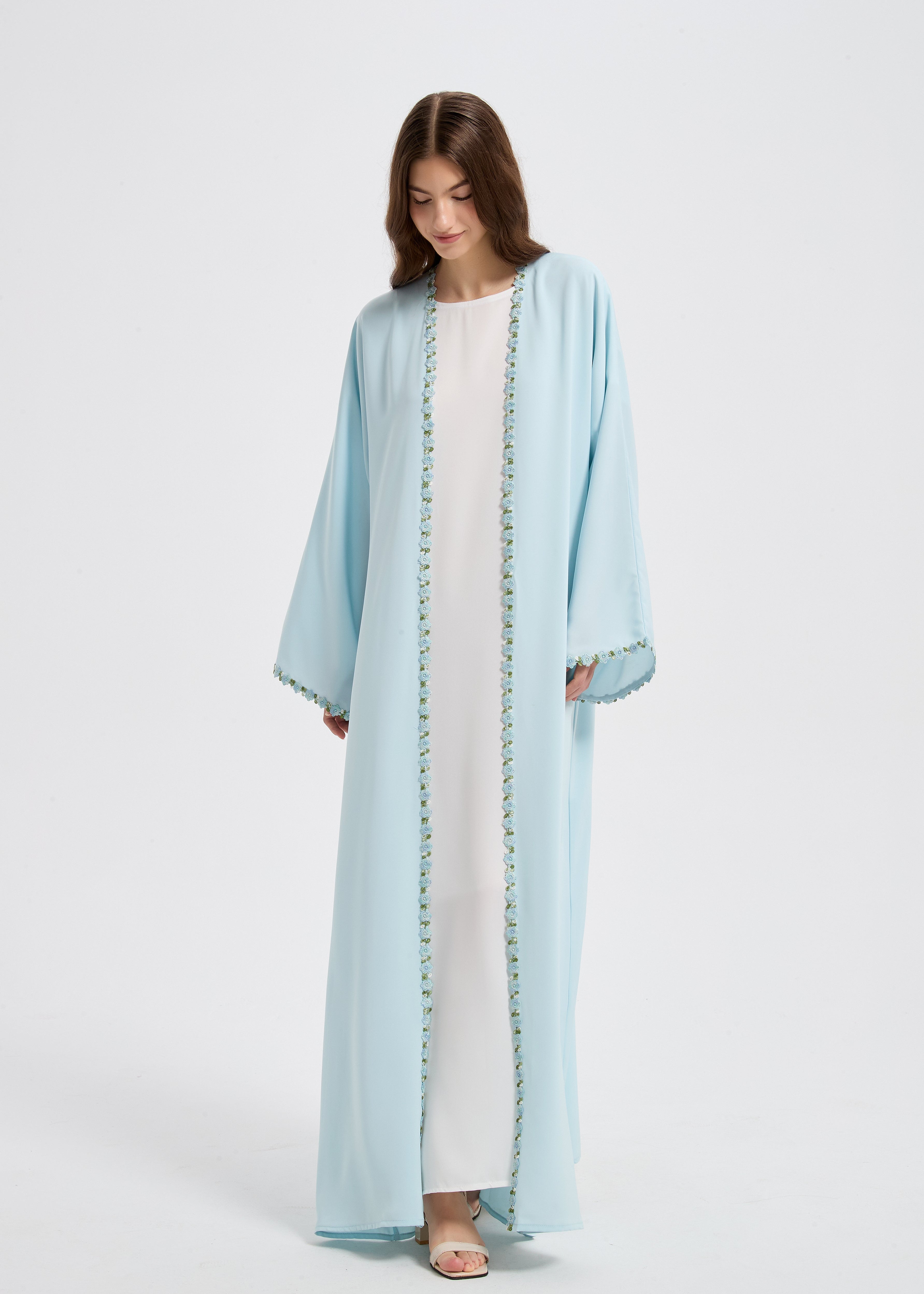 Soraya Abaya Set - Sky Blue