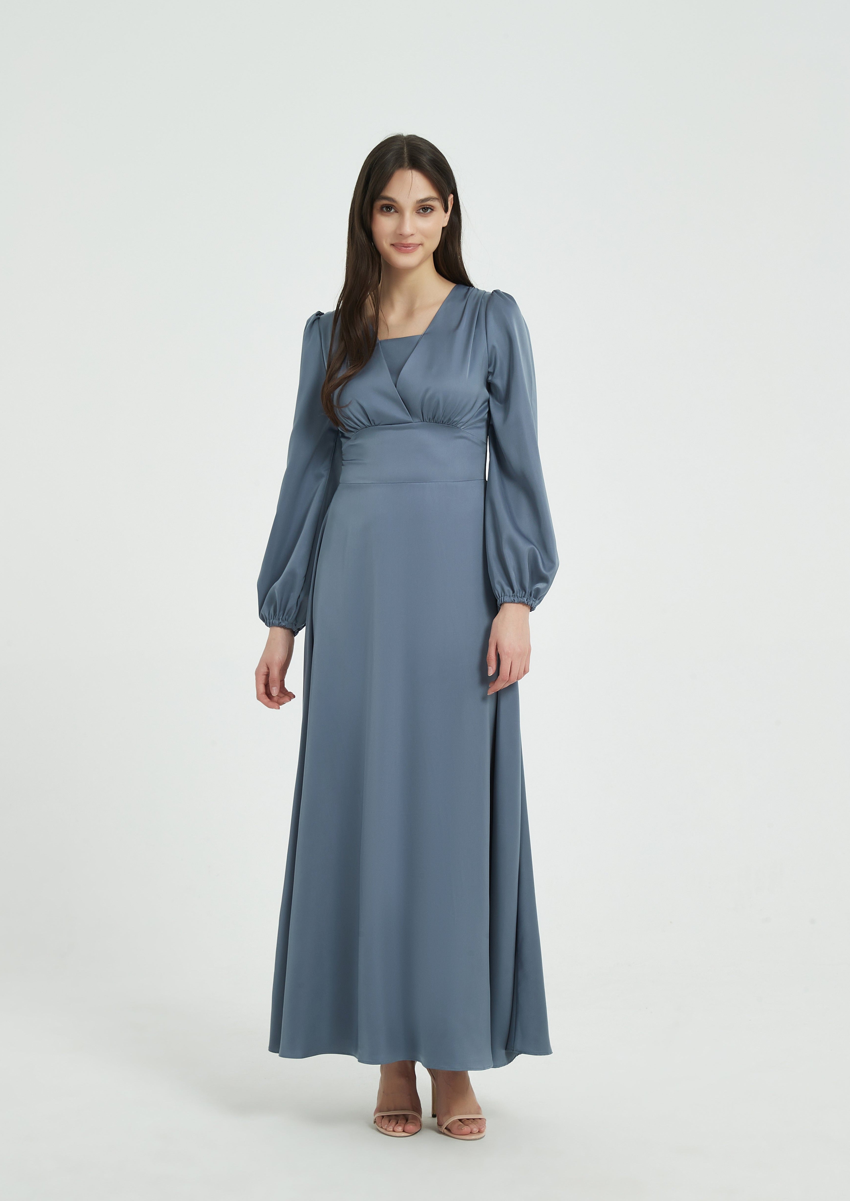 Layla Maxi Dress - Slate Blue