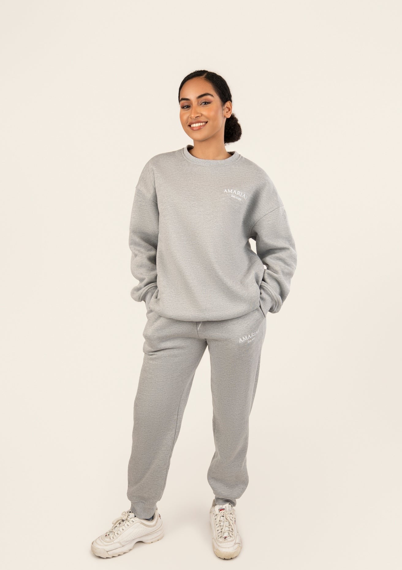 Amariah Oversized Sweatshirt - Heather Grey - AMARIAH