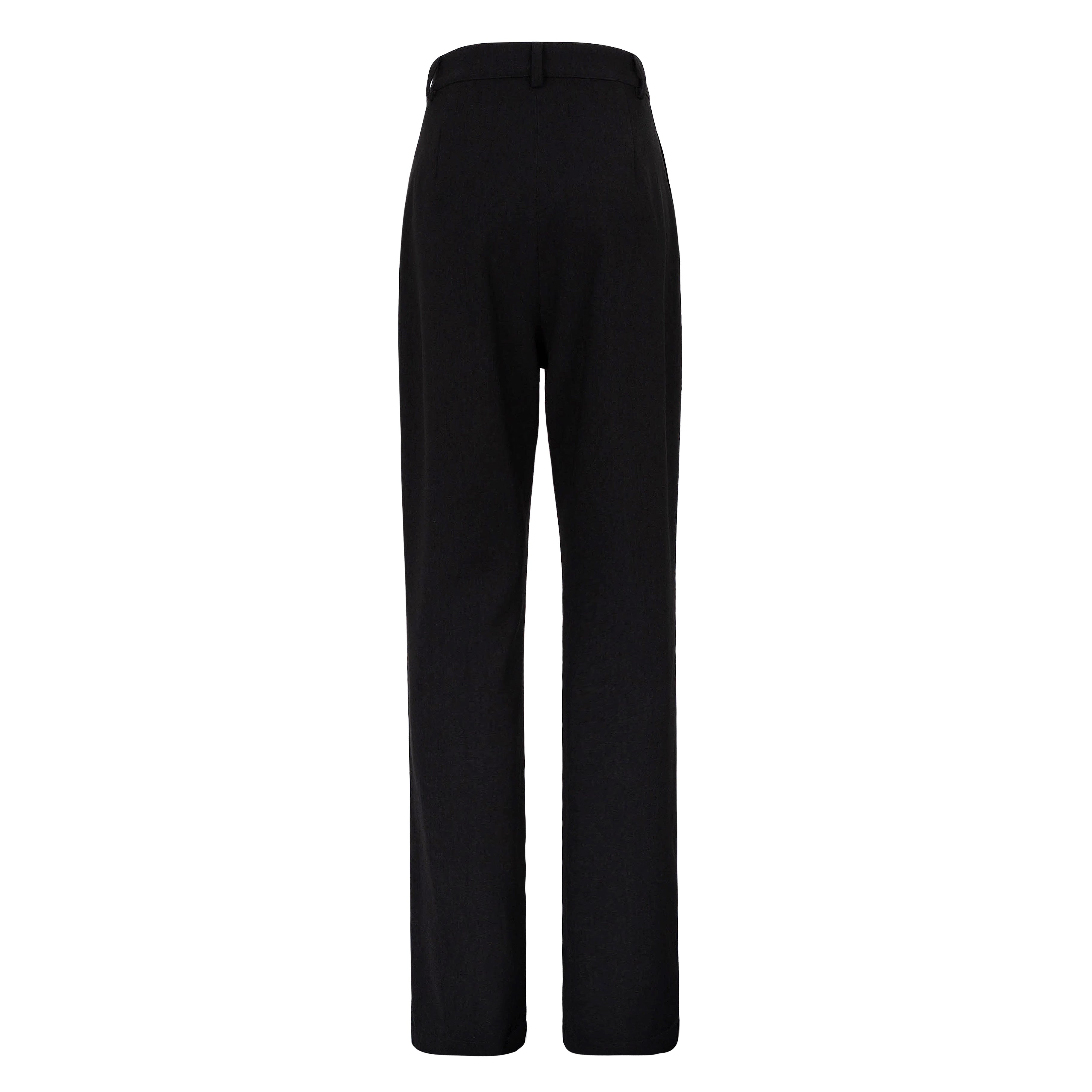 Imara High Rise Palazzo Pants - Black - AMARIAH