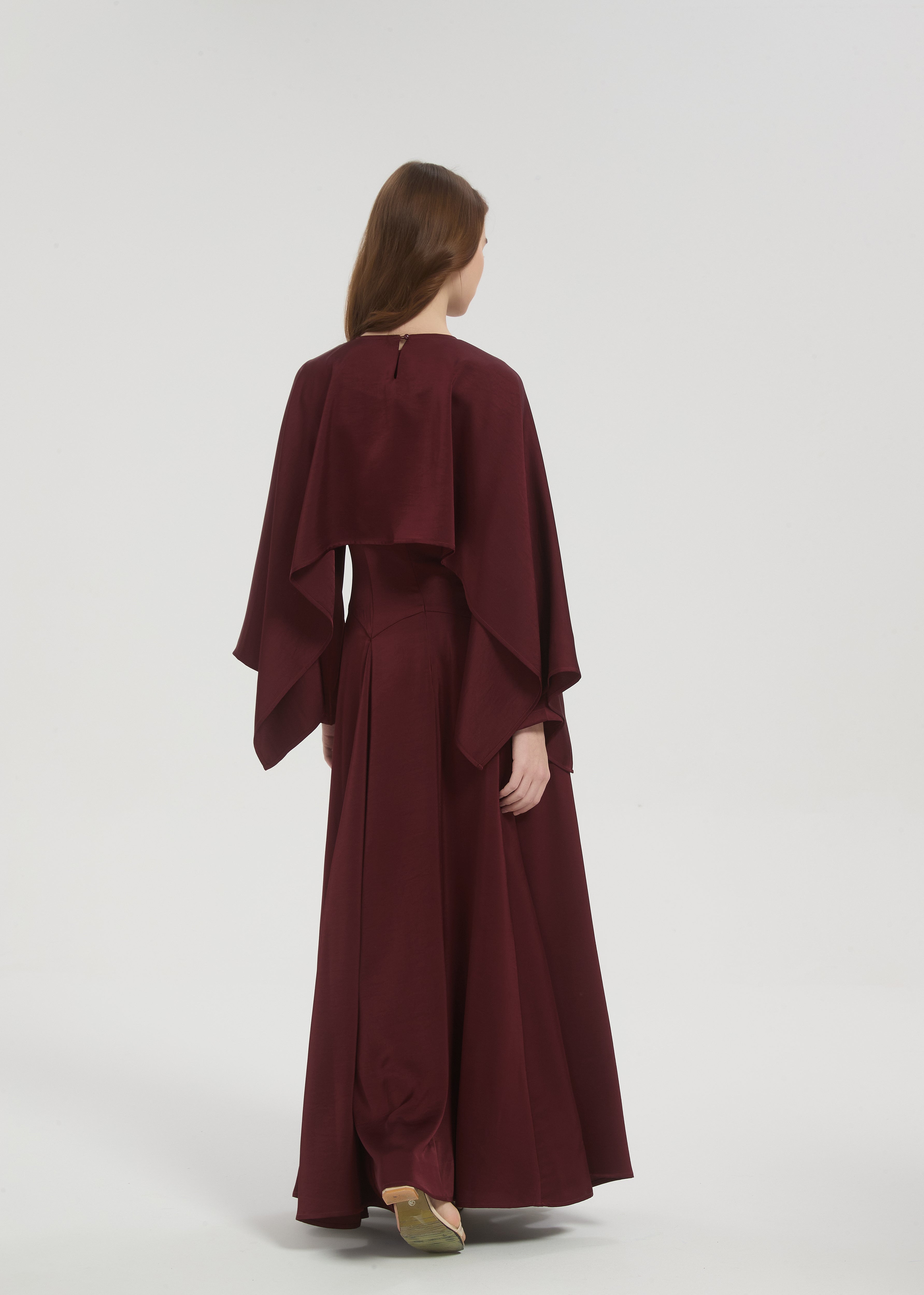 Selena Maxi Dress - Maroon - AMARIAH