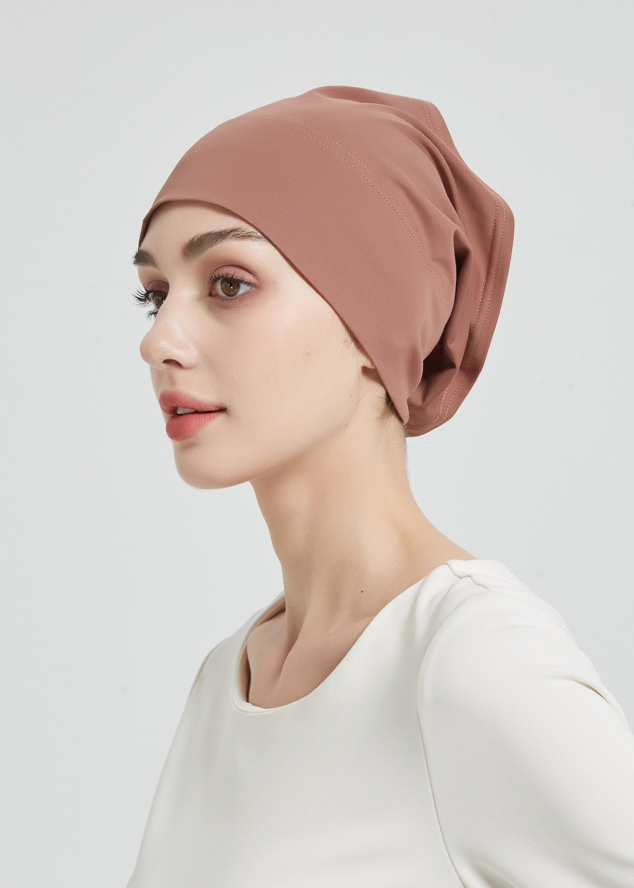 Matching Modal Hijab set - Dark mauve