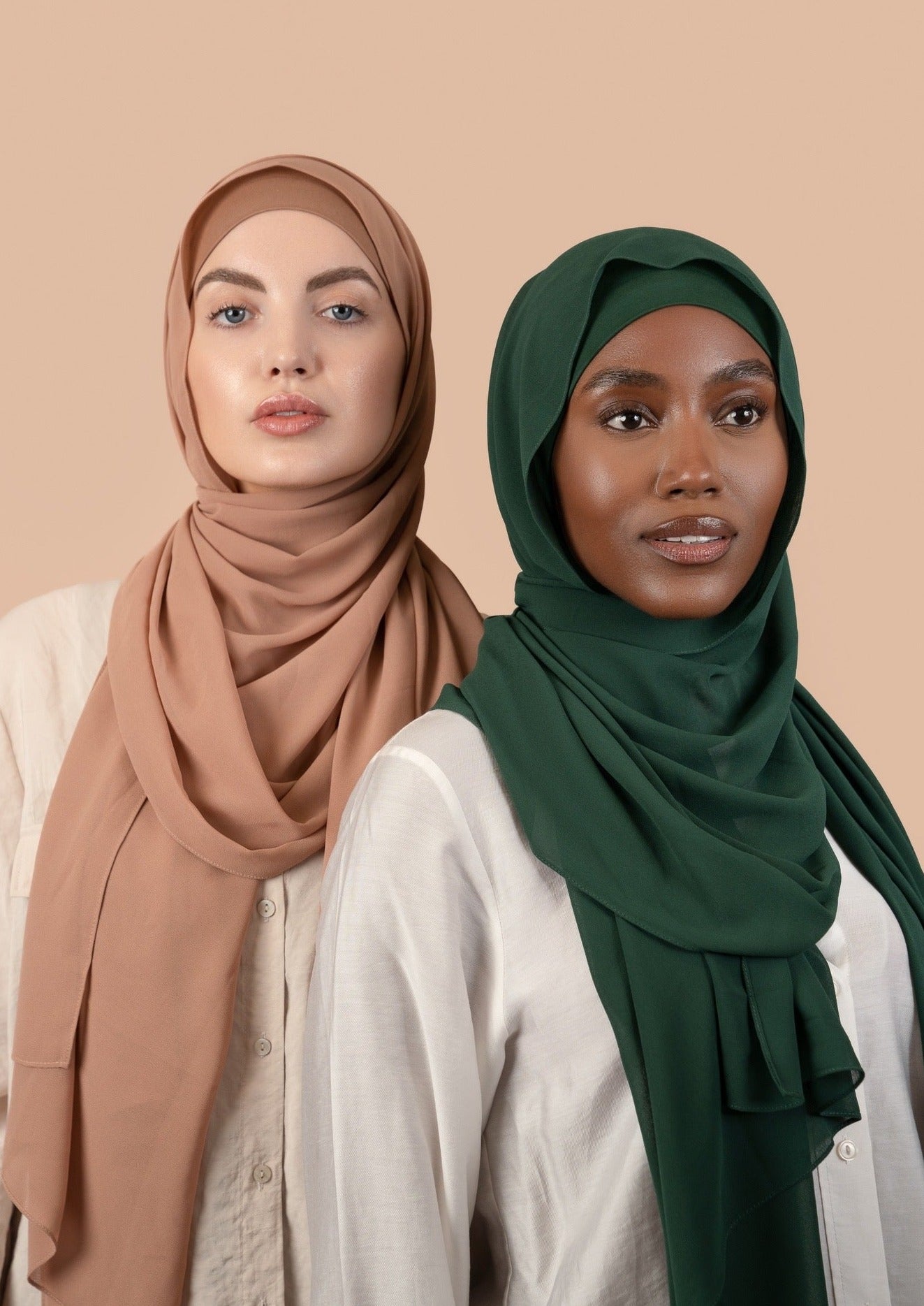 Matching Hijab Set - Sand