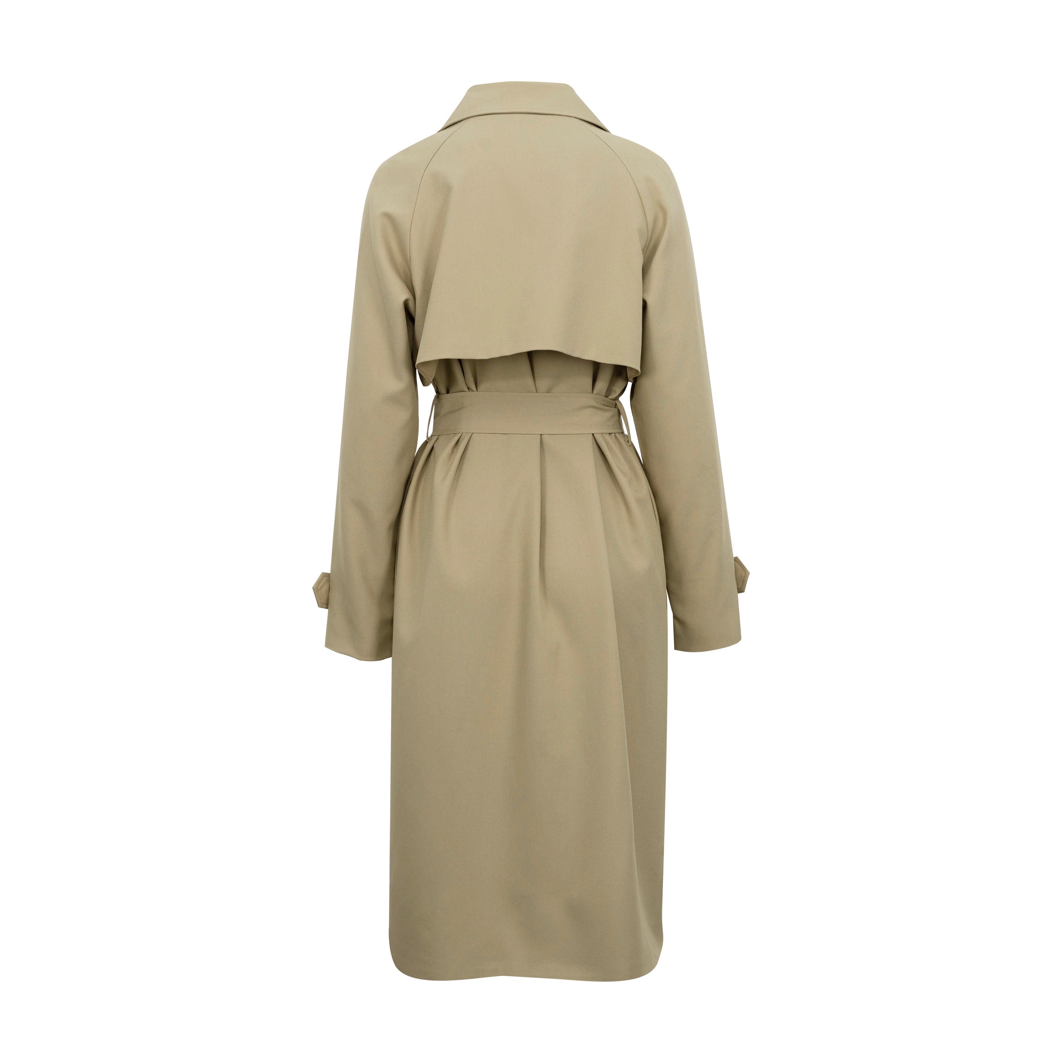 Longline Belted Trench Coat - Camel